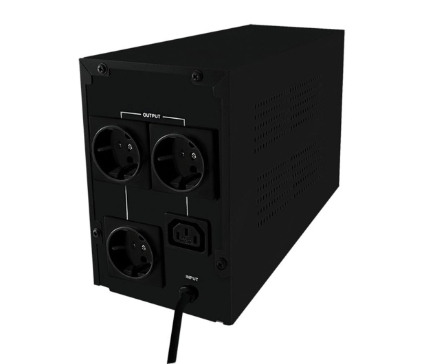 Qoltec UPS (1000VA/600W, IEC, 3xSchuko) - 337975 - zdjęcie 2